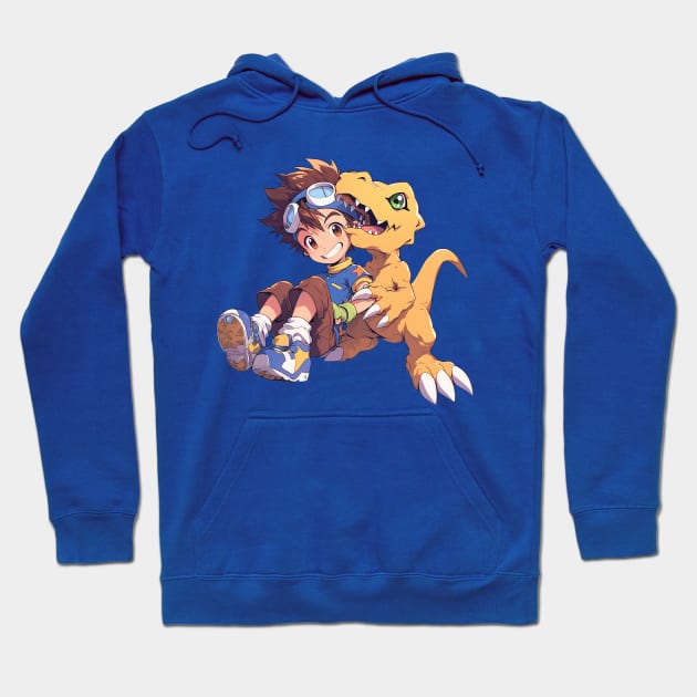 tai and agumon Hoodie by Stephanie Francoeur Art